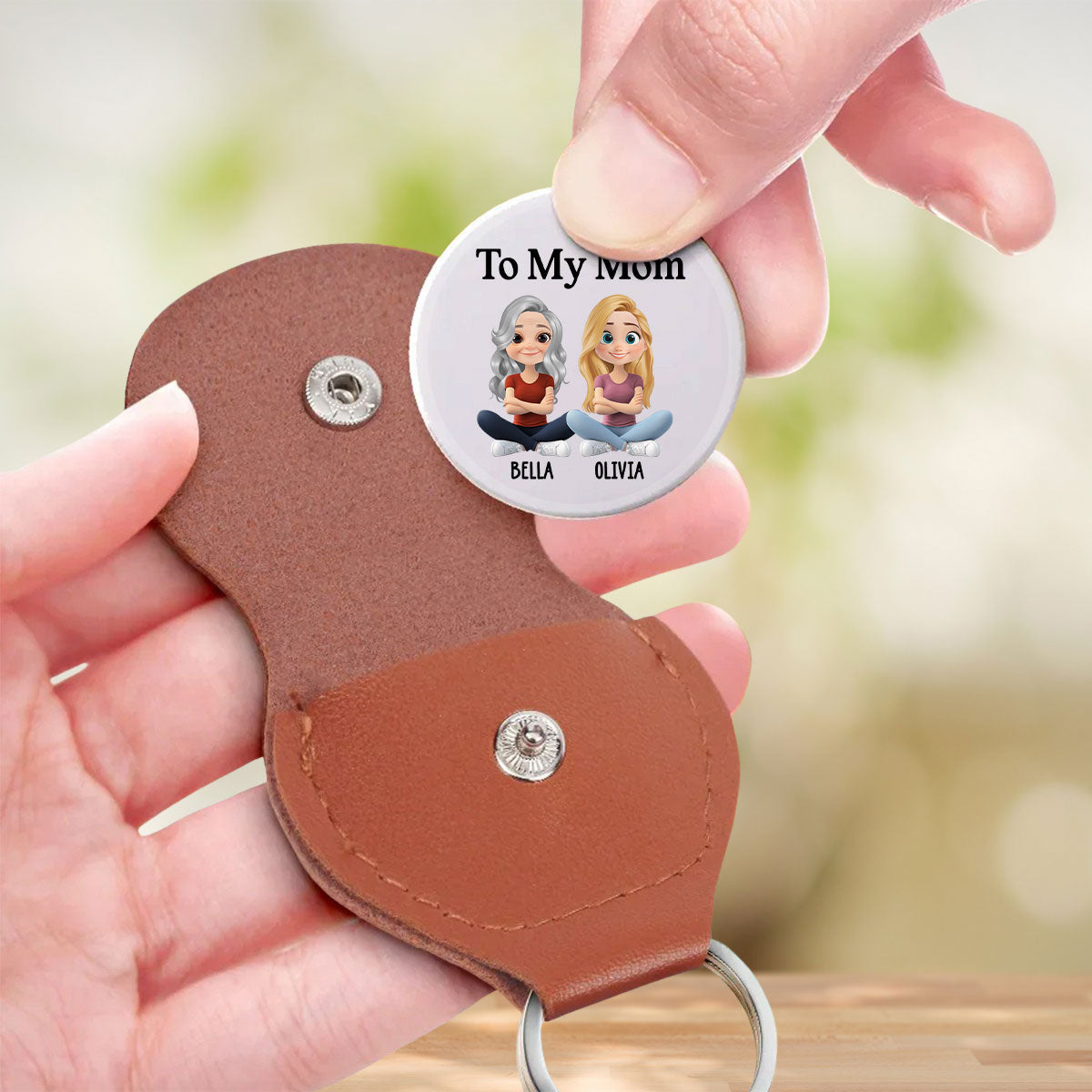 Custom Mom Coin Keychain, Mother's Day Birthday Keepsake • Always Need You Mom - Personalized Pocket Hug