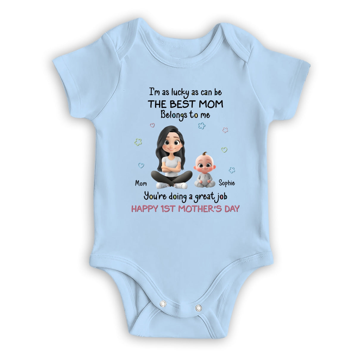 I Am Lucky - Personalized Baby Onesie