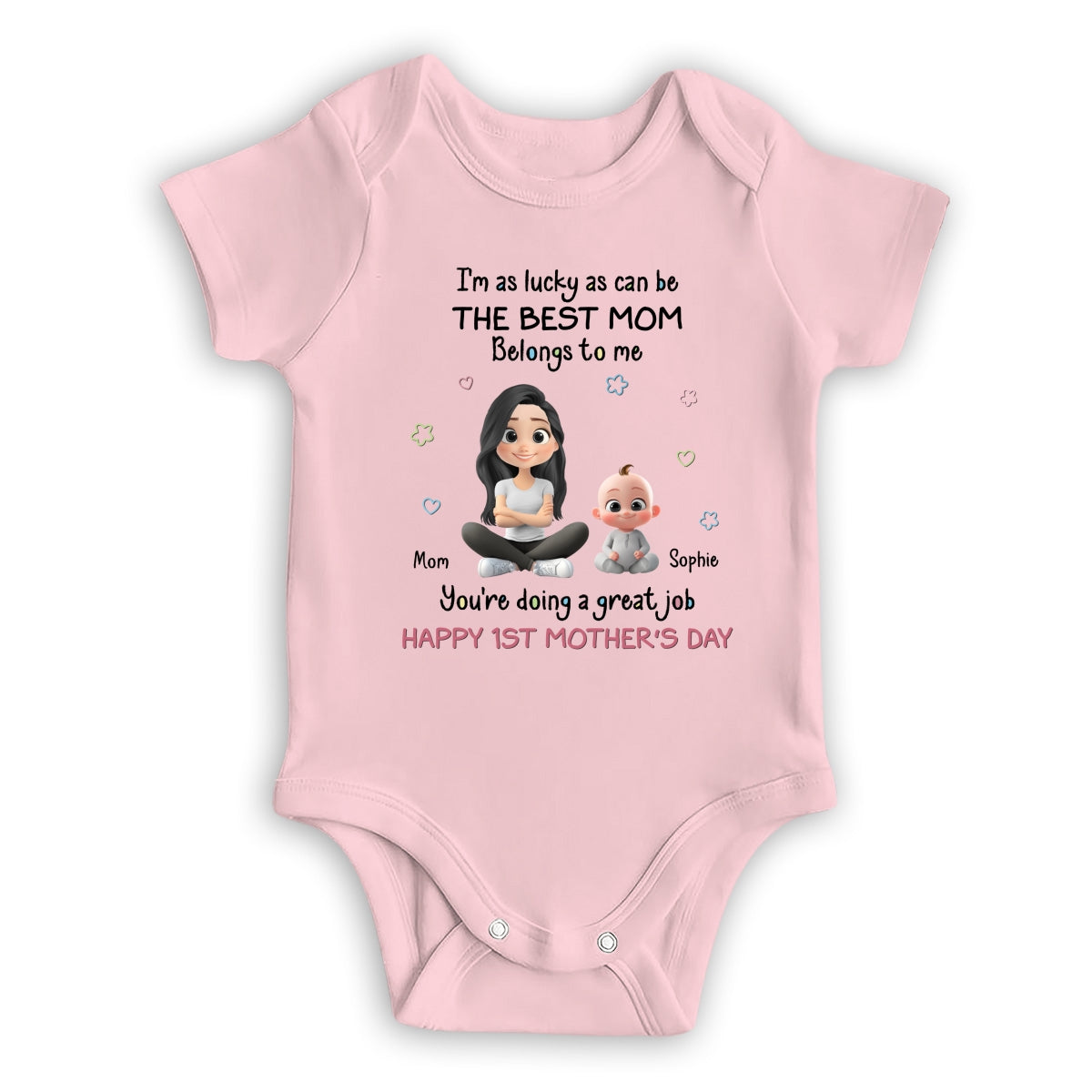 I Am Lucky - Personalized Baby Onesie