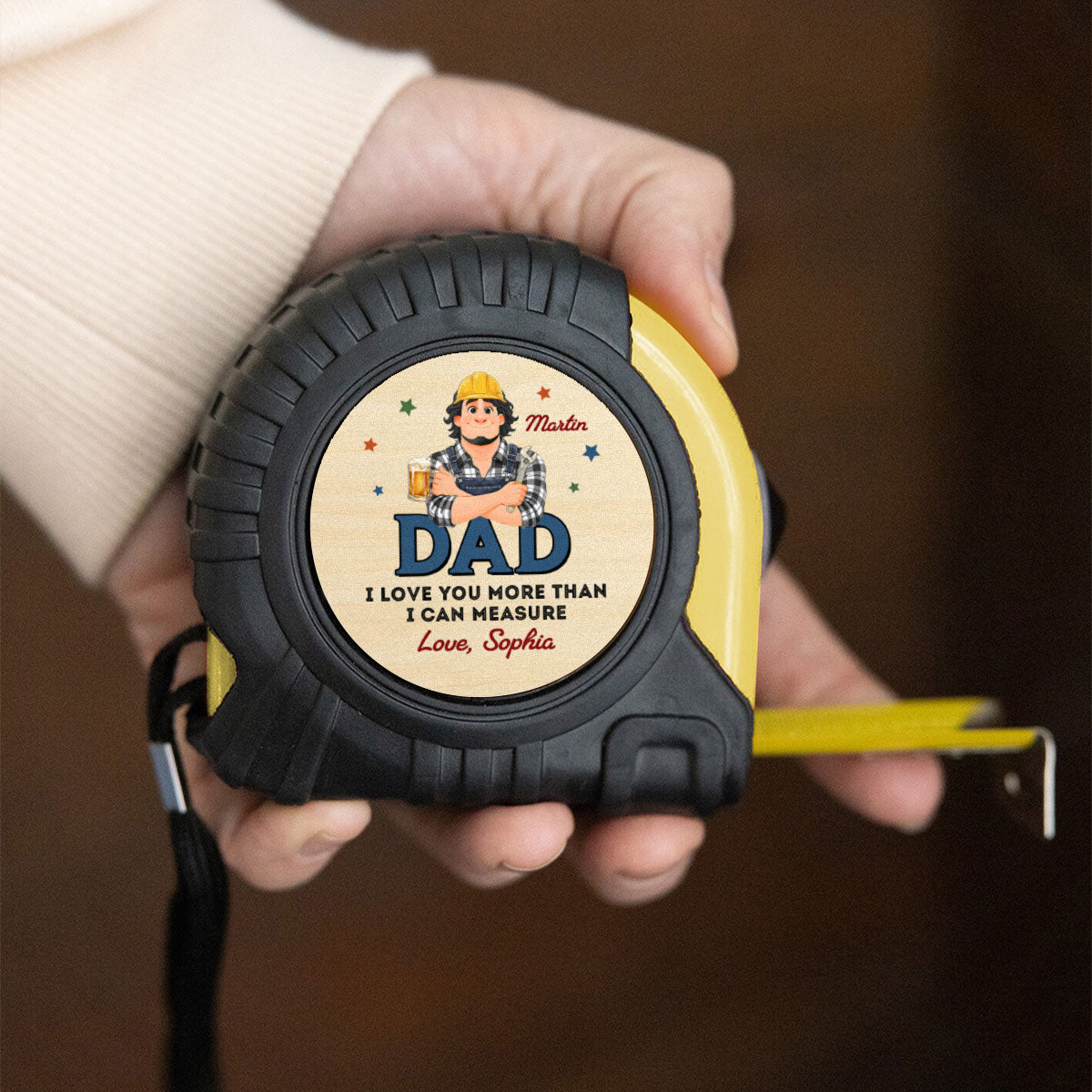 Dad Builds Better Memories - Personalized Tape Measure