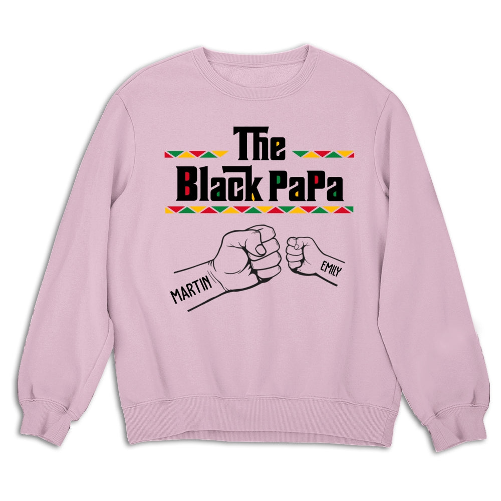 Custom Father's Day, Special Gift for Dad & Grandpa • The BlackGrandfather - Personalized Shirt - Sweatshirt