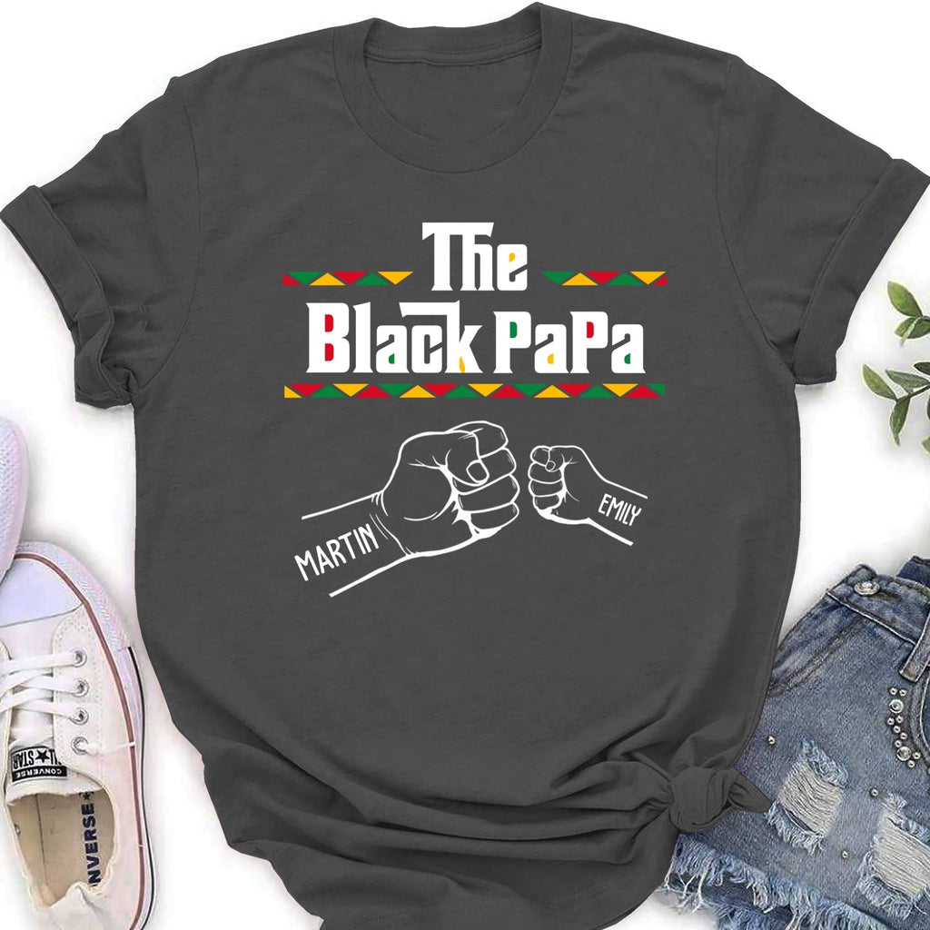 Custom Father's Day, Special Gift for Dad & Grandpa • The BlackGrandfather - Personalized Shirt - Long Sleeve
