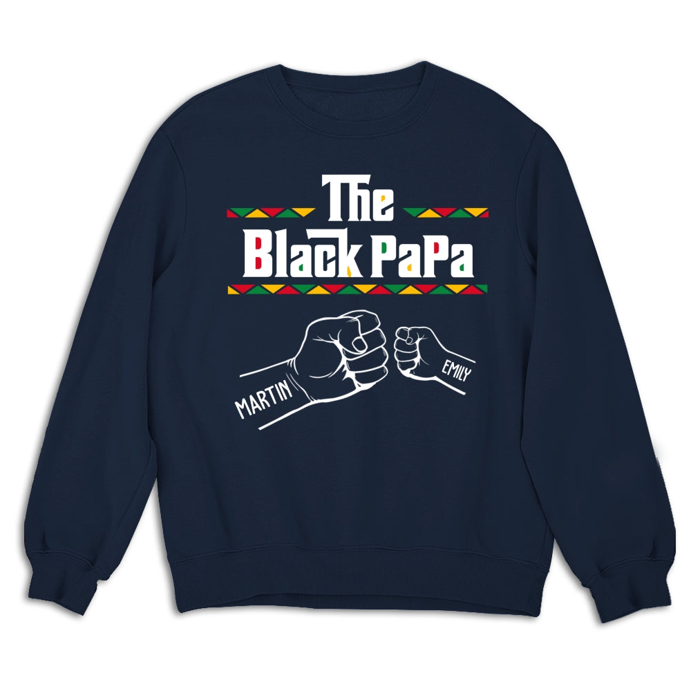 Custom Father's Day, Special Gift for Dad & Grandpa • The BlackGrandfather - Personalized Shirt - Sweatshirt