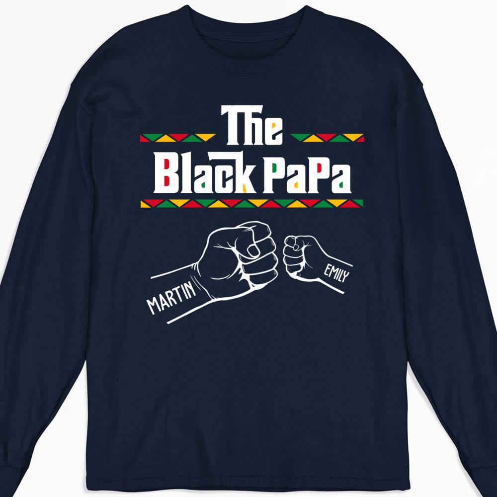 Custom Father's Day, Special Gift for Dad & Grandpa • The BlackGrandfather - Personalized Shirt - Sweatshirt