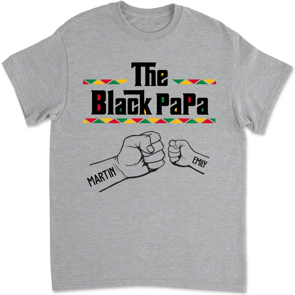 Custom Father's Day, Special Gift for Dad & Grandpa • The BlackGrandfather - Personalized Shirt - Sweatshirt