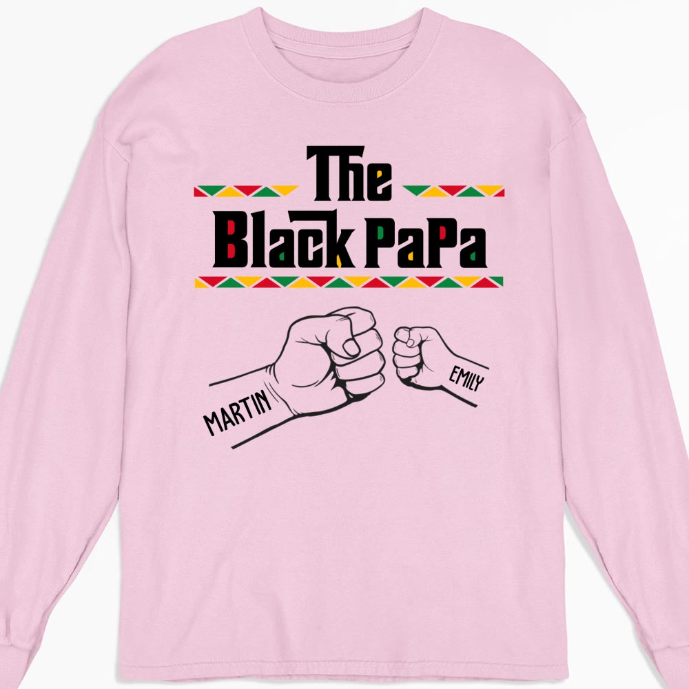 Custom Father's Day, Special Gift for Dad & Grandpa • The BlackGrandfather - Personalized Shirt - Sweatshirt