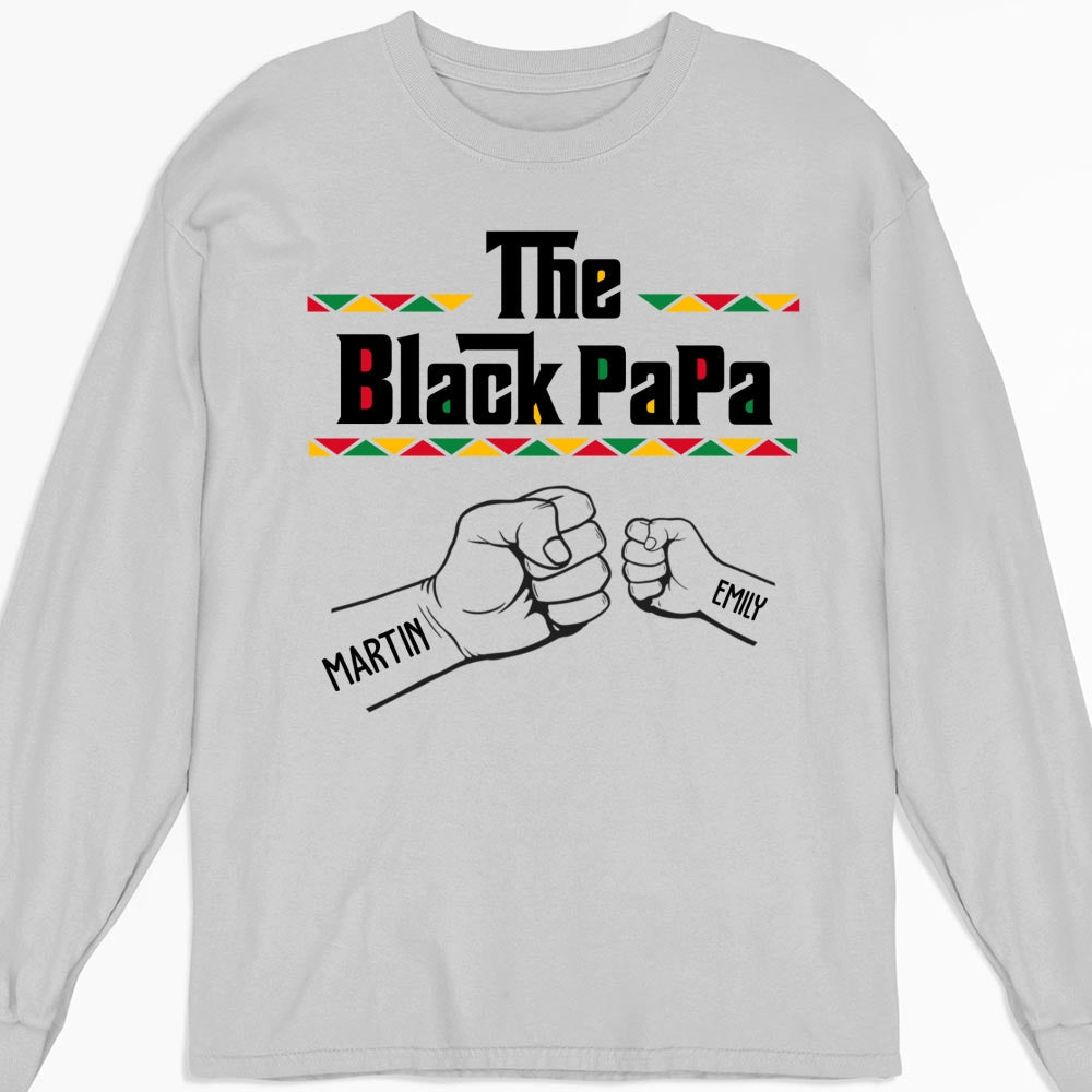 Custom Father's Day, Special Gift for Dad & Grandpa • The BlackGrandfather - Personalized Shirt - Sweatshirt