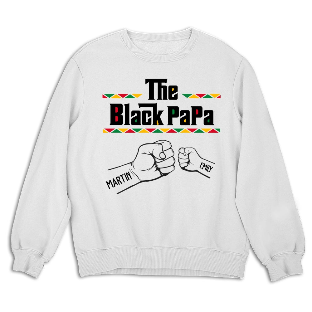 Custom Father's Day, Special Gift for Dad & Grandpa • The BlackGrandfather - Personalized Shirt - Sweatshirt