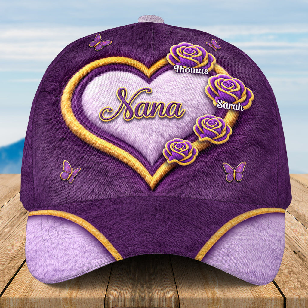 Grandma Flowers - Personalized Classic Cap