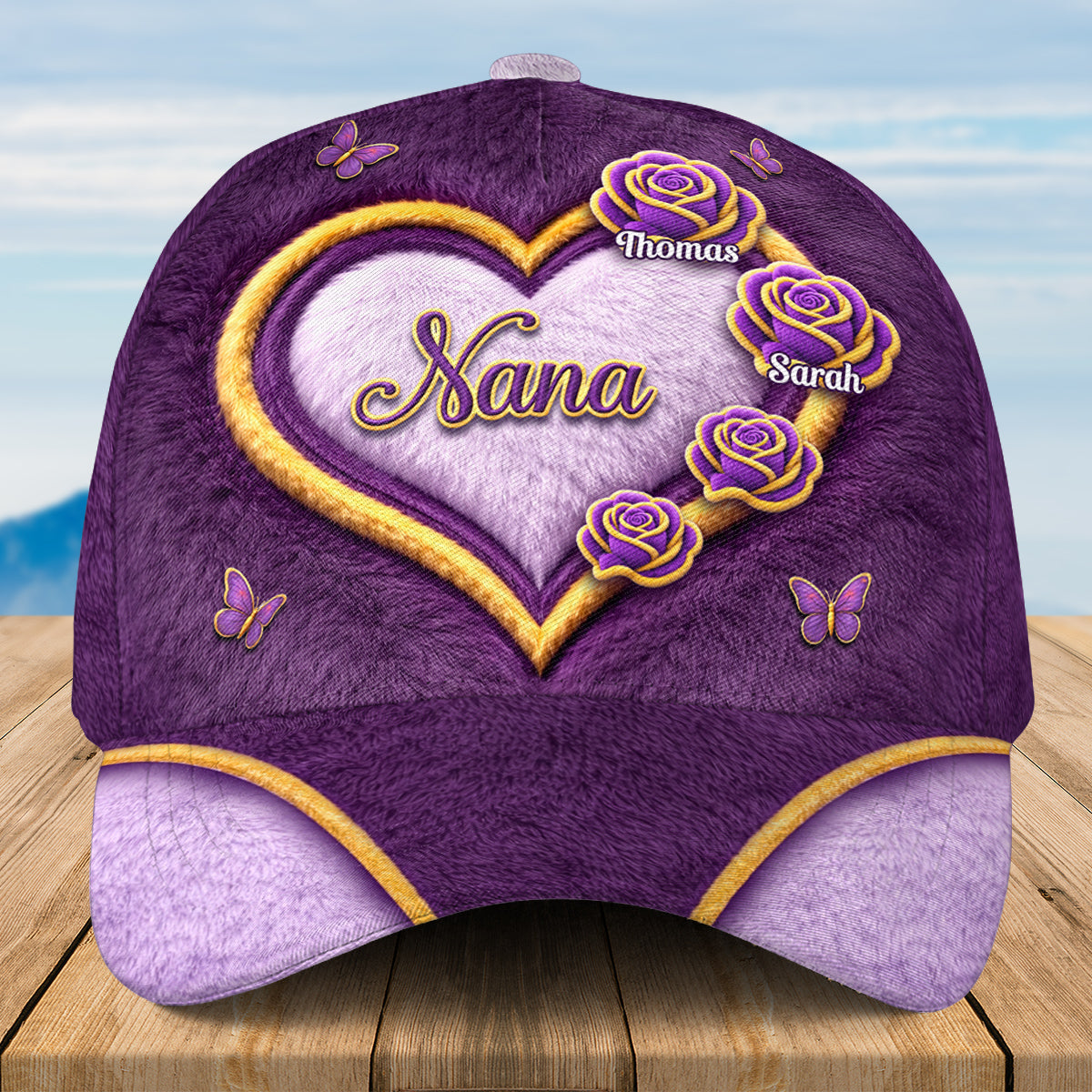 Grandma Flowers - Personalized Classic Cap
