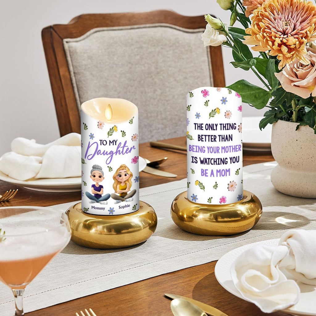 To My Daughter - Personalized LED Candle
