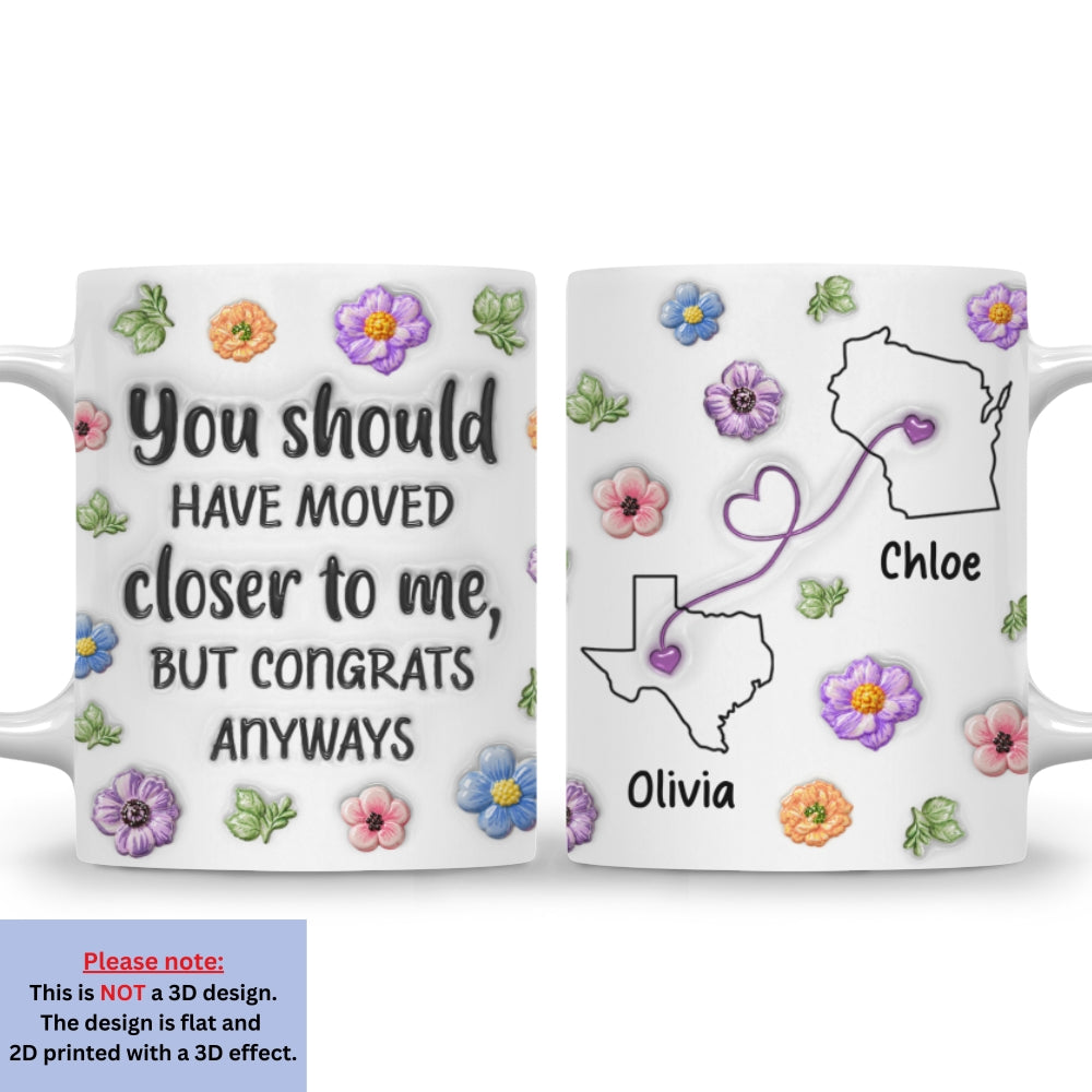 Custom Best Friend, Christmas & Birthday Friendship Keepsake Gift • Hope Your Neighbors Survive - Personalized 3D Inflated Effect Mug