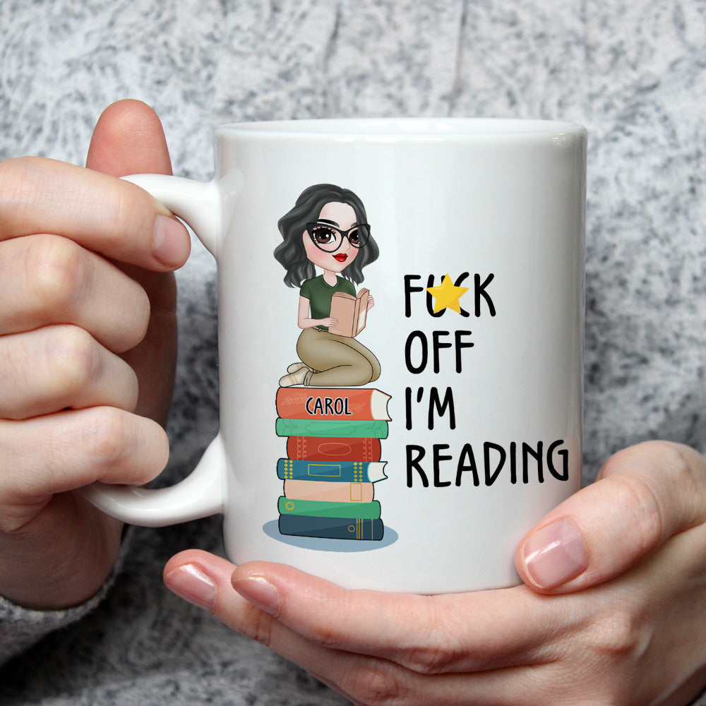 Custom Christmas & Birthday Keepsake Gift • I Am Reading - Personalized Coffee Mug
