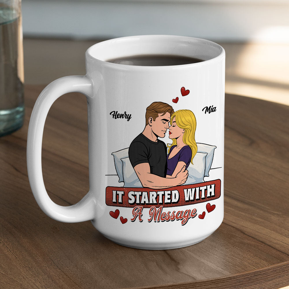 Custom Anniversary Keepsake Gifts For Couple • Where It Started - Personalized Coffee Mug