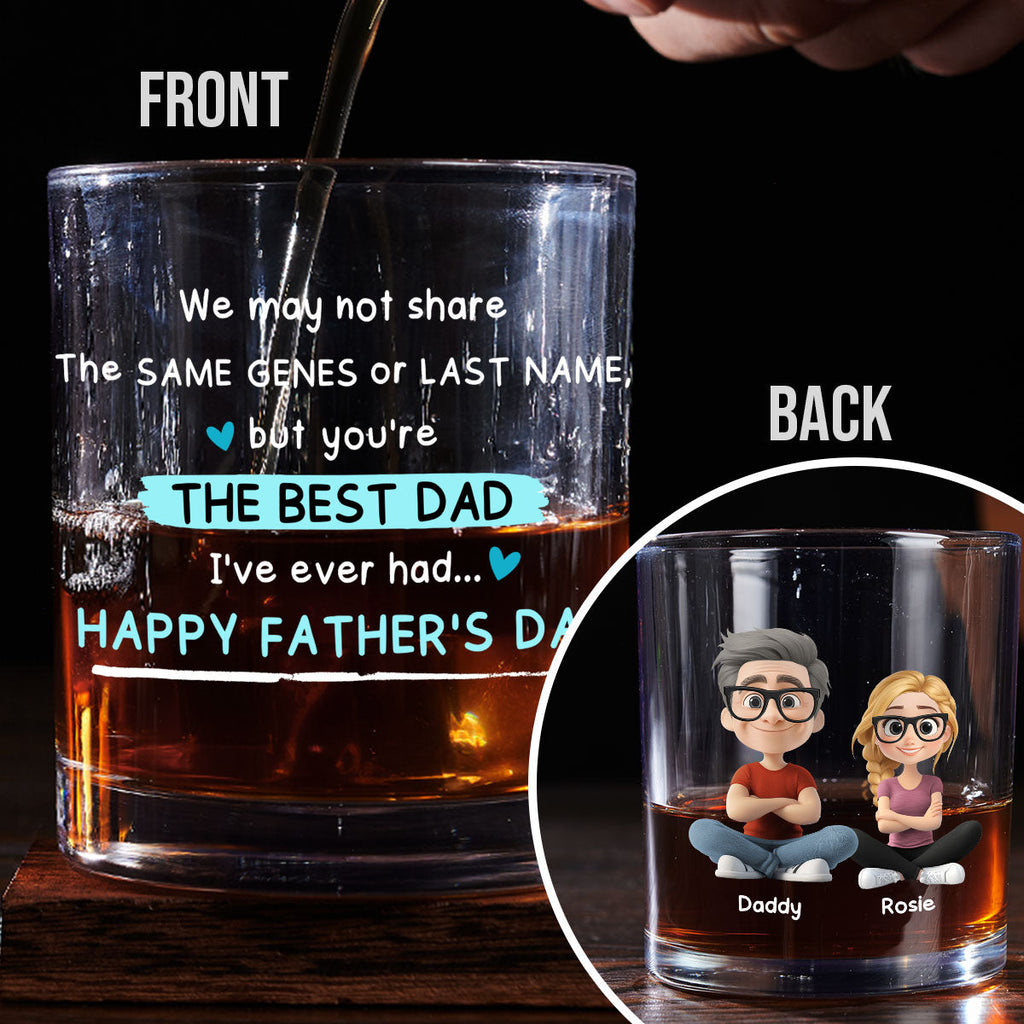 Best Dad Ever - Personalized Whiskey Glass