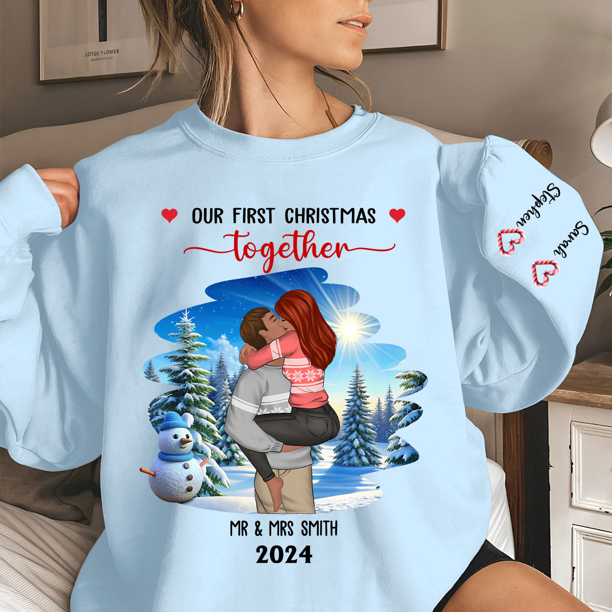 First Christmas Couple - Personalized Sweatshirt