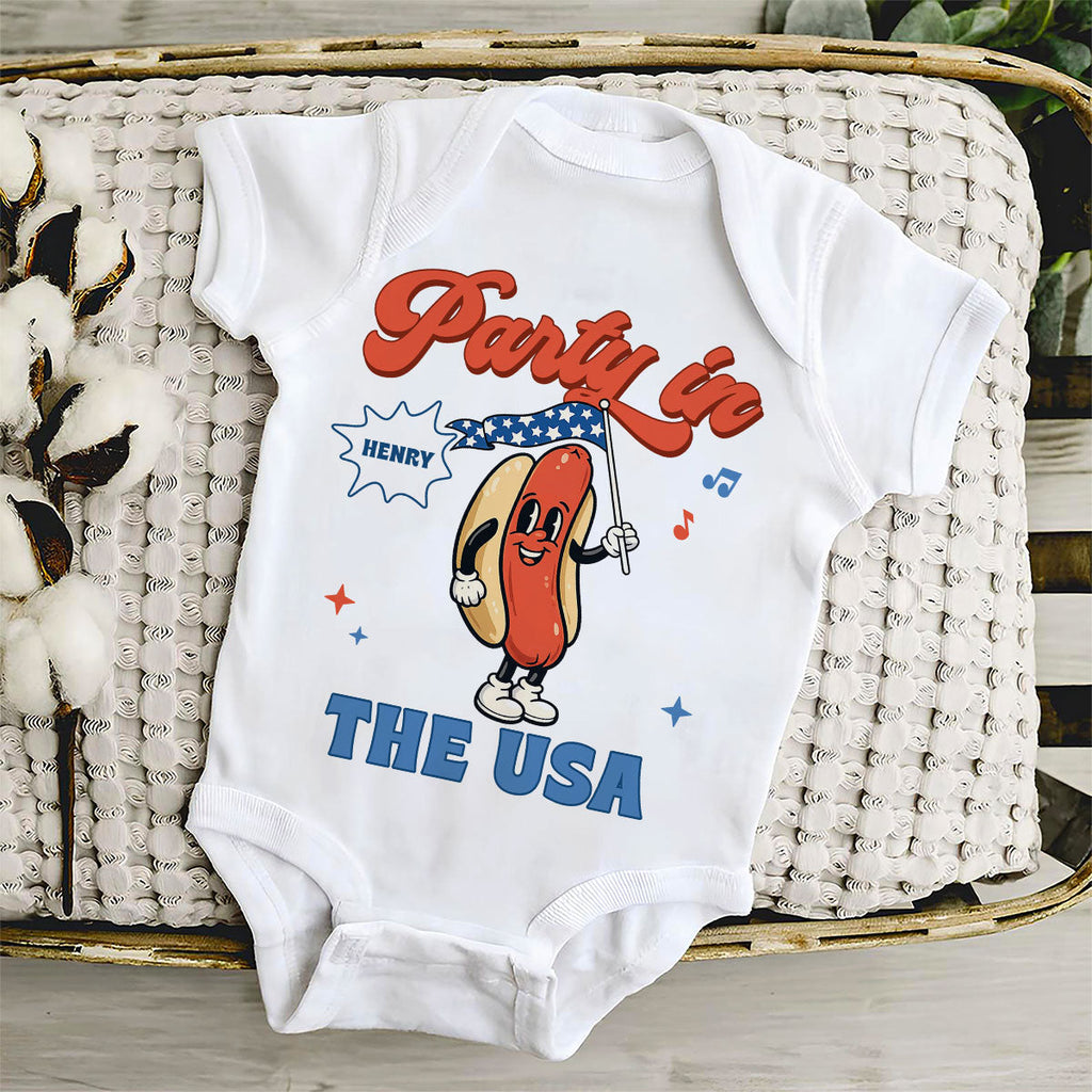 Party In USA - Personalized Baby Onesie