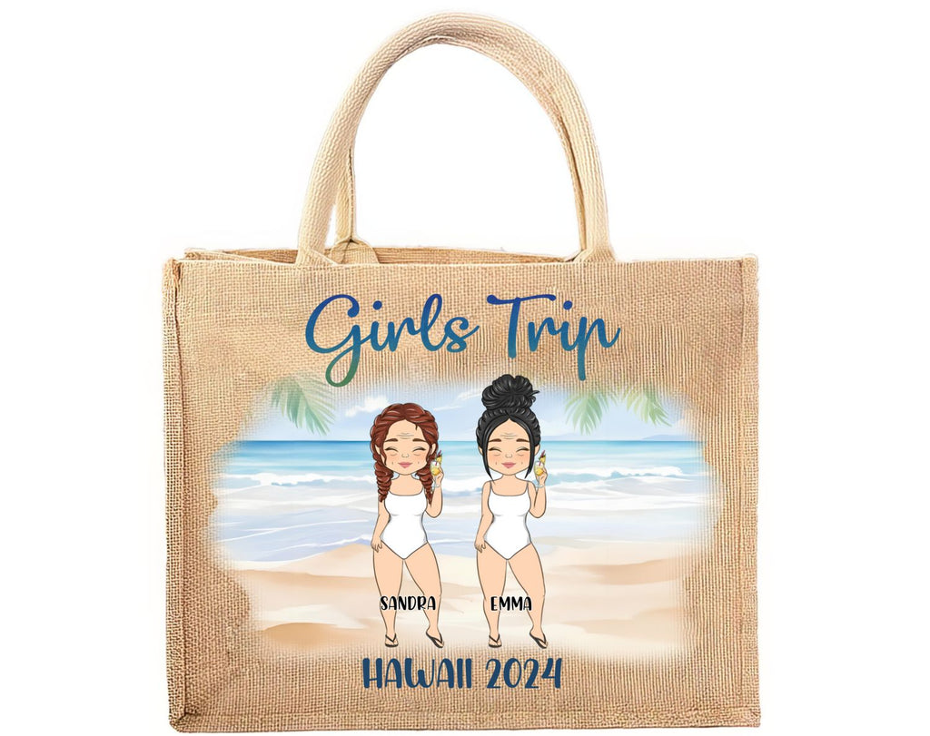 Girls Trip - Personalized Jute Tote Bag