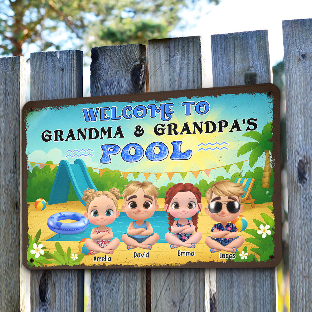 Custom Home & Wall Decor, Birthday & Christmas Gift • Make A Big Splash Here - Personalized Metal Sign