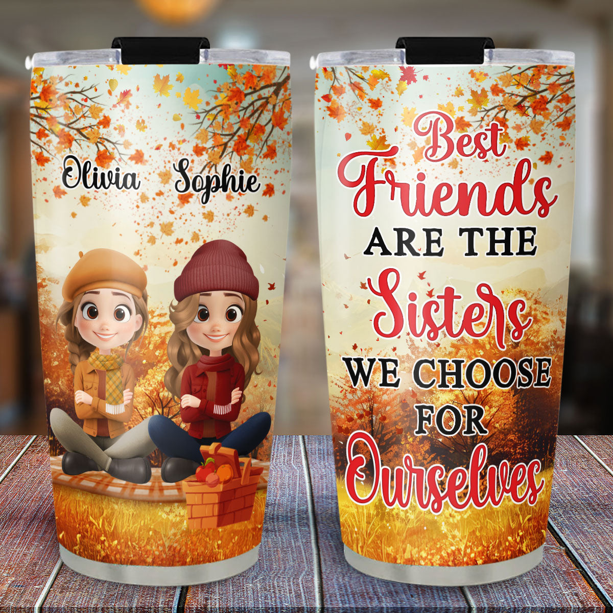 Custom Christmas Birthday Gifts For Best Friend • Always Choose You Fall Season - Personalized Tumbler