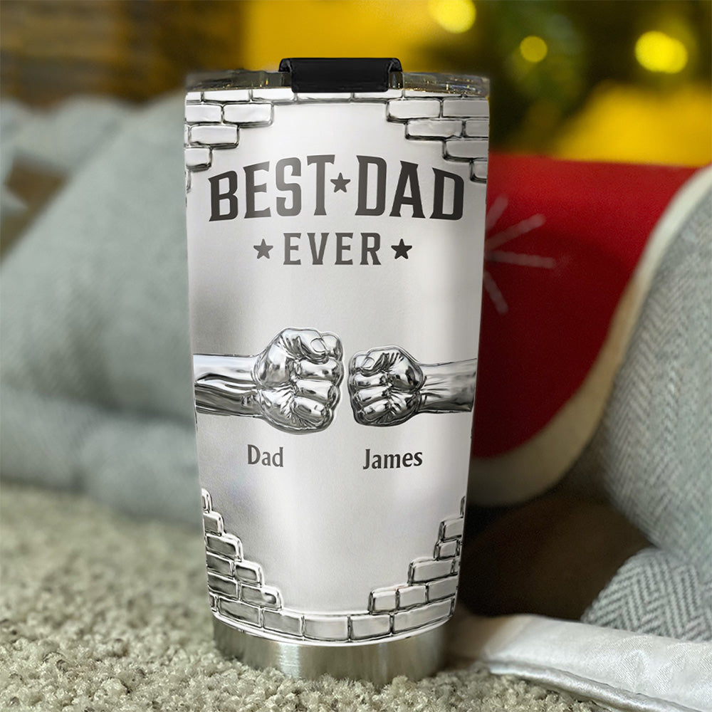 Custom Father's Day Birthday Gifts For Dad • Legendary Dad - Personalized 3D Effect Tumbler
