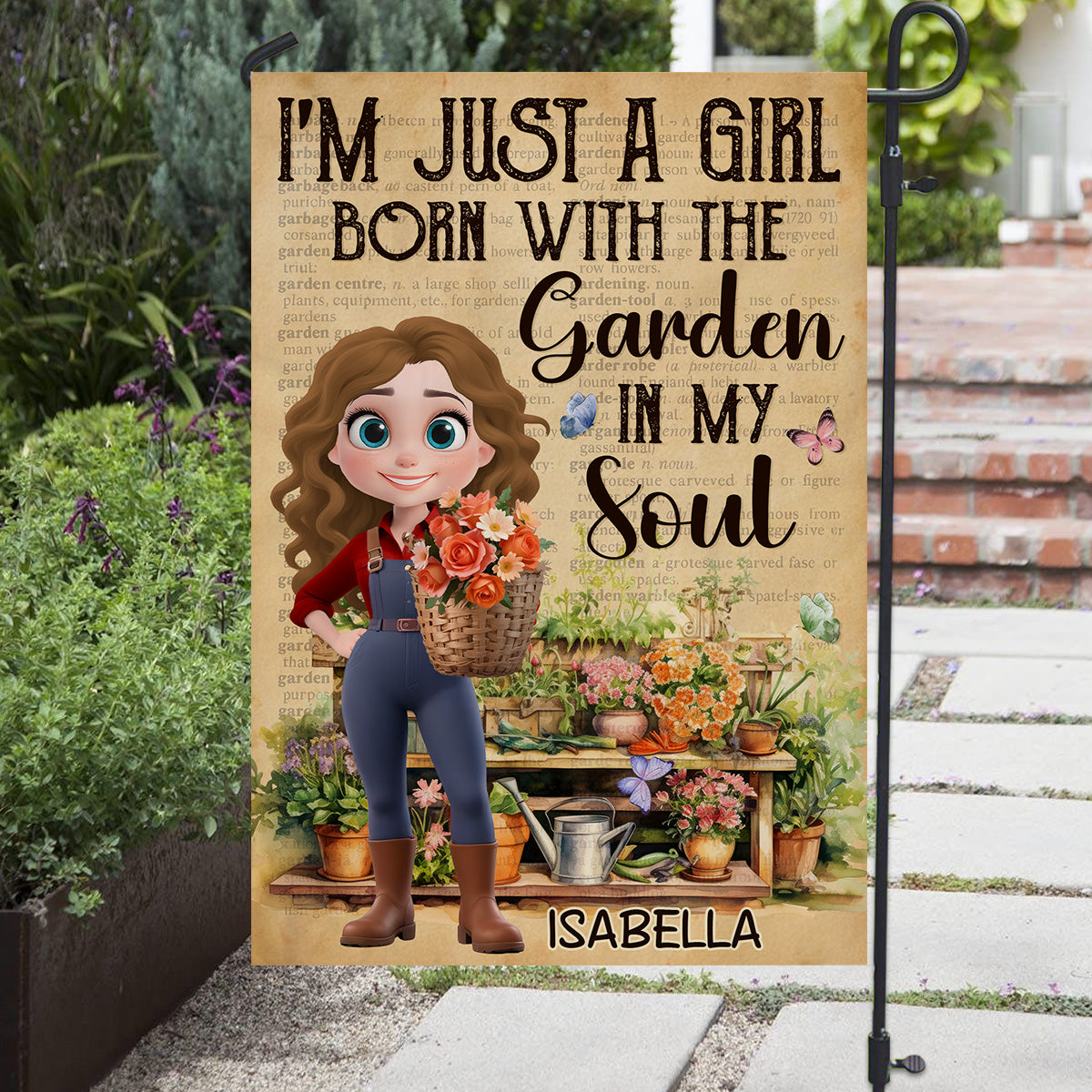 Garden In My Soul - Personalized Flag