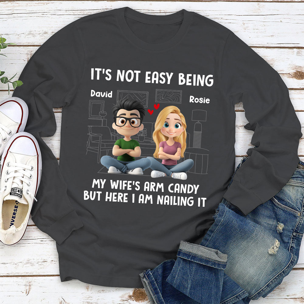 Custom Christmas Anniversary Keepsake Gifts For Husband • Wife Arm Candy - Personalized Shirt