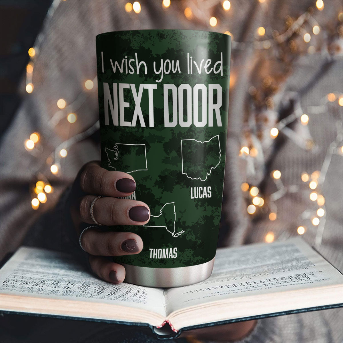 I Wish We Lived Closer Cool Version - Personalized Tumbler