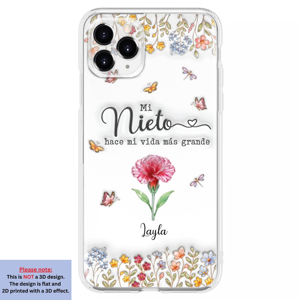 Haz la vida más GRANDE con NIÑOS adorables - Funda de móvil personalizada con efecto inflado 3D