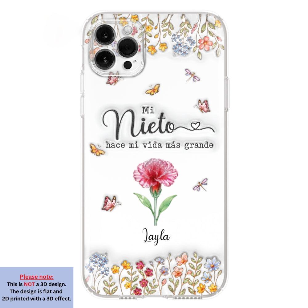Haz la vida más GRANDE con NIÑOS adorables - Funda de móvil personalizada con efecto inflado 3D