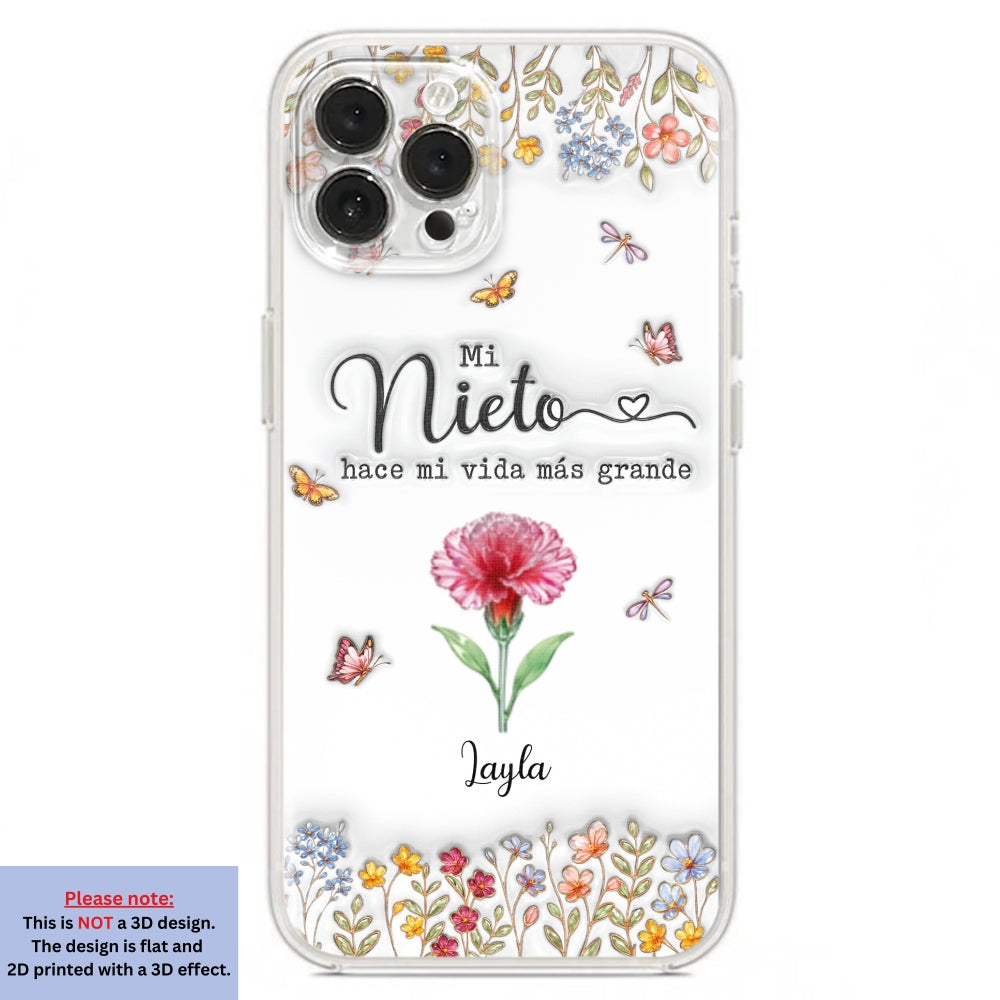Haz la vida más GRANDE con NIÑOS adorables - Funda de móvil personalizada con efecto inflado 3D
