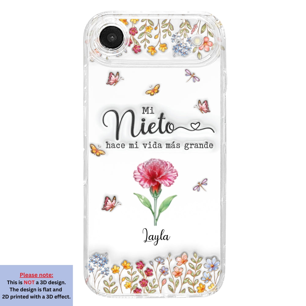 Haz la vida más GRANDE con NIÑOS adorables - Funda de móvil personalizada con efecto inflado 3D