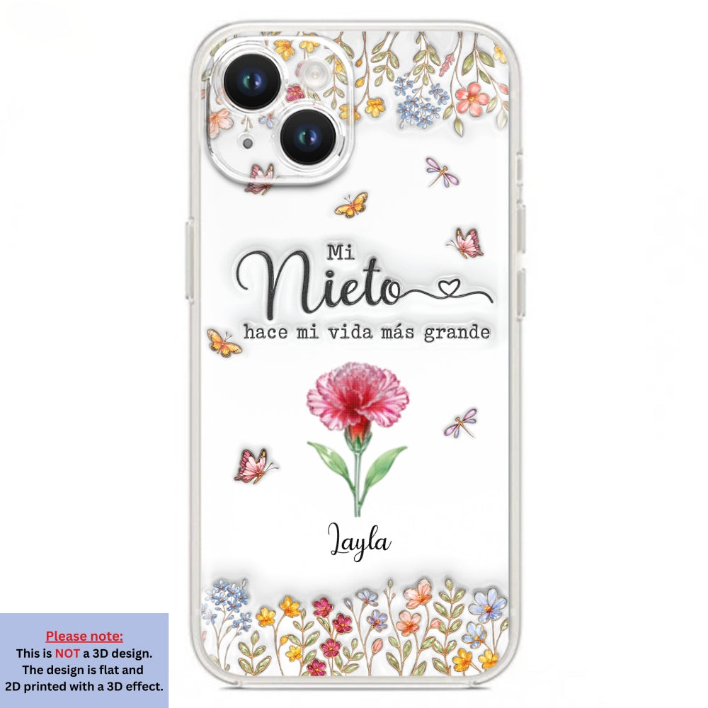 Haz la vida más GRANDE con NIÑOS adorables - Funda de móvil personalizada con efecto inflado 3D