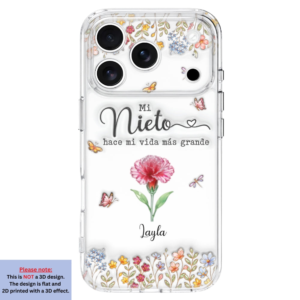 Haz la vida más GRANDE con NIÑOS adorables - Funda de móvil personalizada con efecto inflado 3D