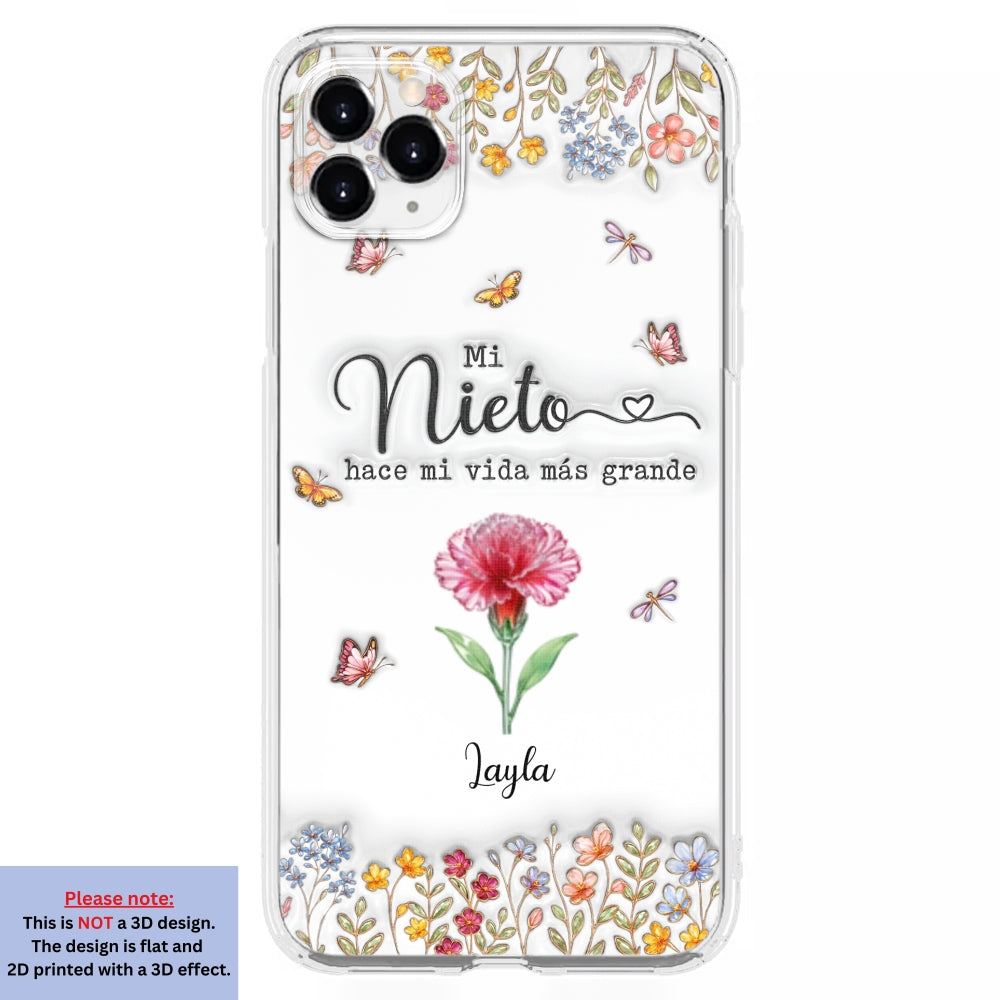 Haz la vida más GRANDE con NIÑOS adorables - Funda de móvil personalizada con efecto inflado 3D