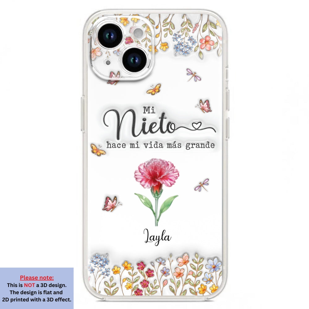 Haz la vida más GRANDE con NIÑOS adorables - Funda de móvil personalizada con efecto inflado 3D