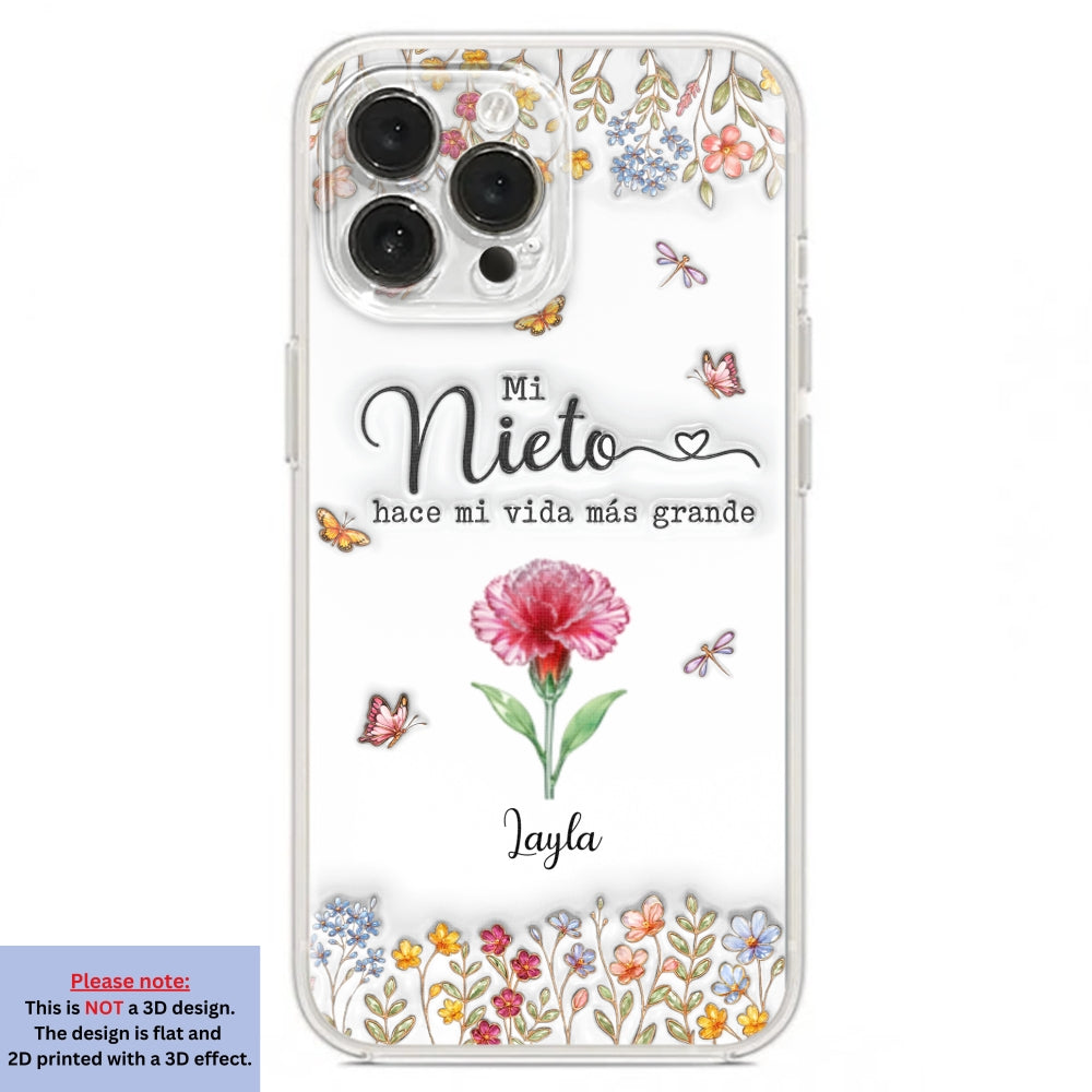 Haz la vida más GRANDE con NIÑOS adorables - Funda de móvil personalizada con efecto inflado 3D
