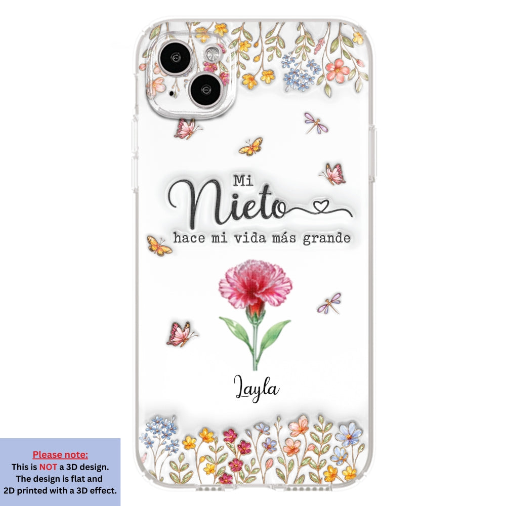 Haz la vida más GRANDE con NIÑOS adorables - Funda de móvil personalizada con efecto inflado 3D