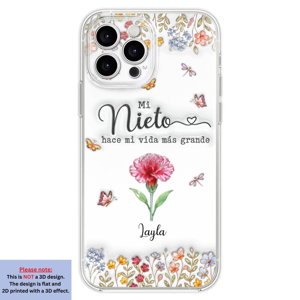 Haz la vida más GRANDE con NIÑOS adorables - Funda de móvil personalizada con efecto inflado 3D