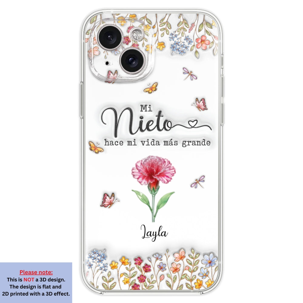 Haz la vida más GRANDE con NIÑOS adorables - Funda de móvil personalizada con efecto inflado 3D