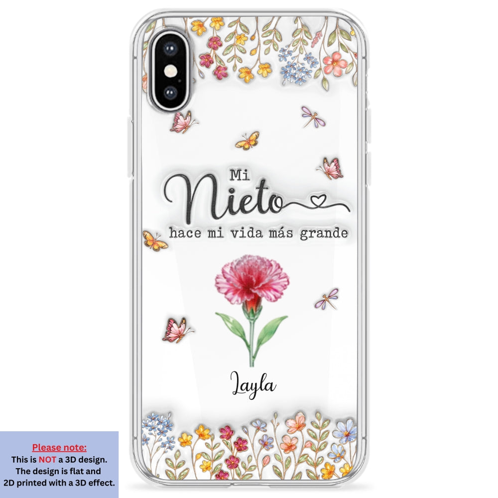 Haz la vida más GRANDE con NIÑOS adorables - Funda de móvil personalizada con efecto inflado 3D