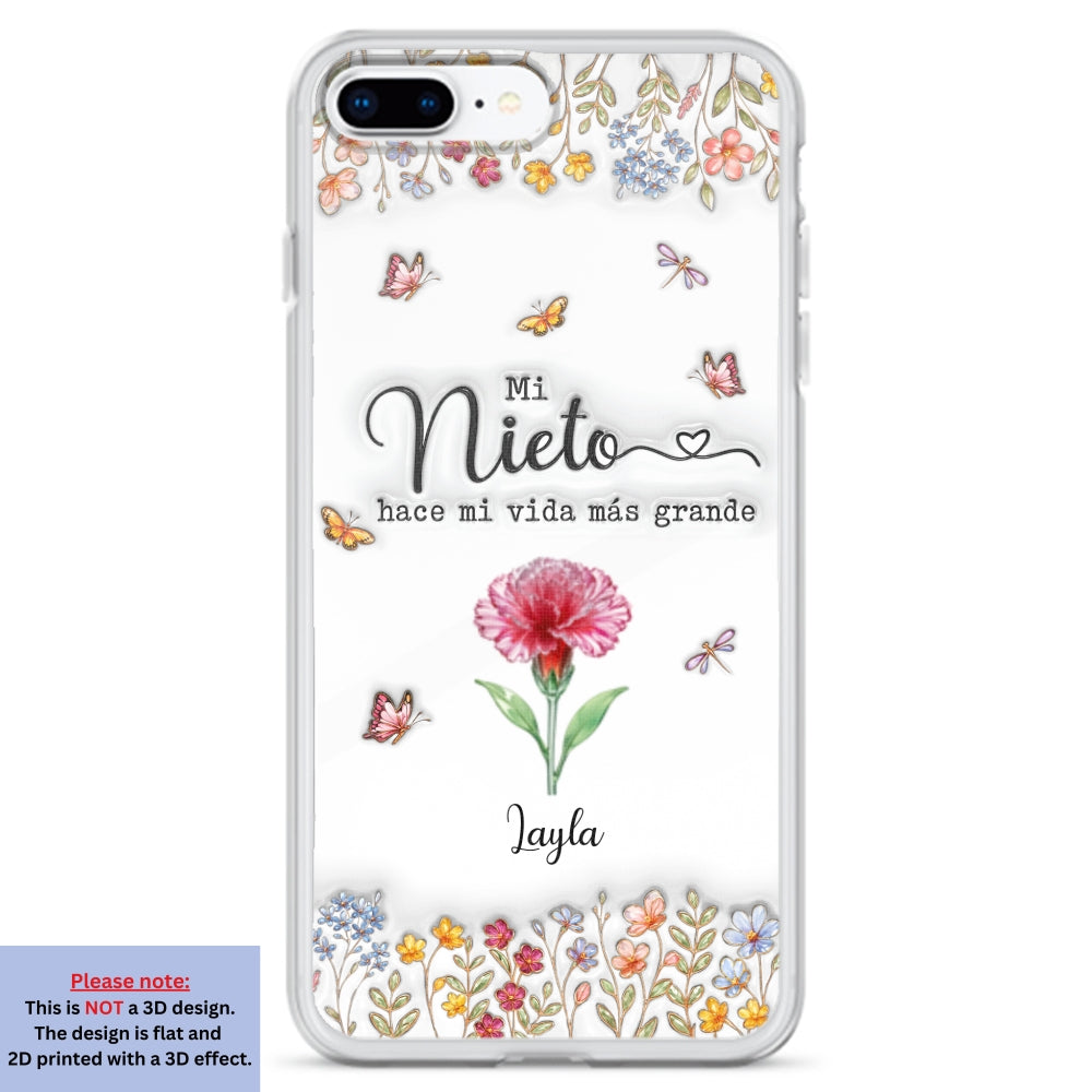 Haz la vida más GRANDE con NIÑOS adorables - Funda de móvil personalizada con efecto inflado 3D
