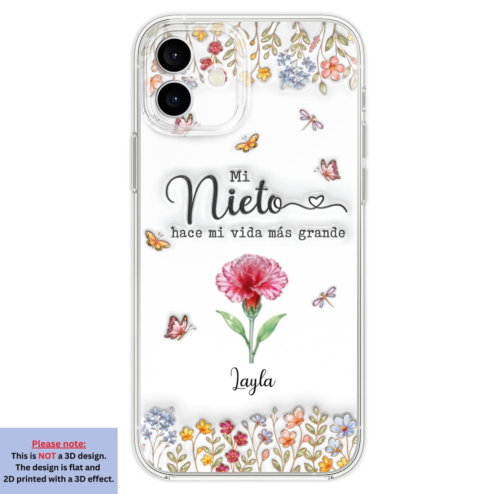 Haz la vida más GRANDE con NIÑOS adorables - Funda de móvil personalizada con efecto inflado 3D