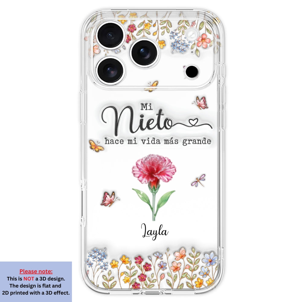 Haz la vida más GRANDE con NIÑOS adorables - Funda de móvil personalizada con efecto inflado 3D