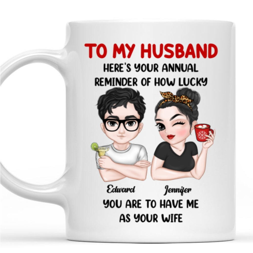 Custom Anniversary Keepsake Gifts For Couple • Your Annual Reminder - Personalized Coffee Mug