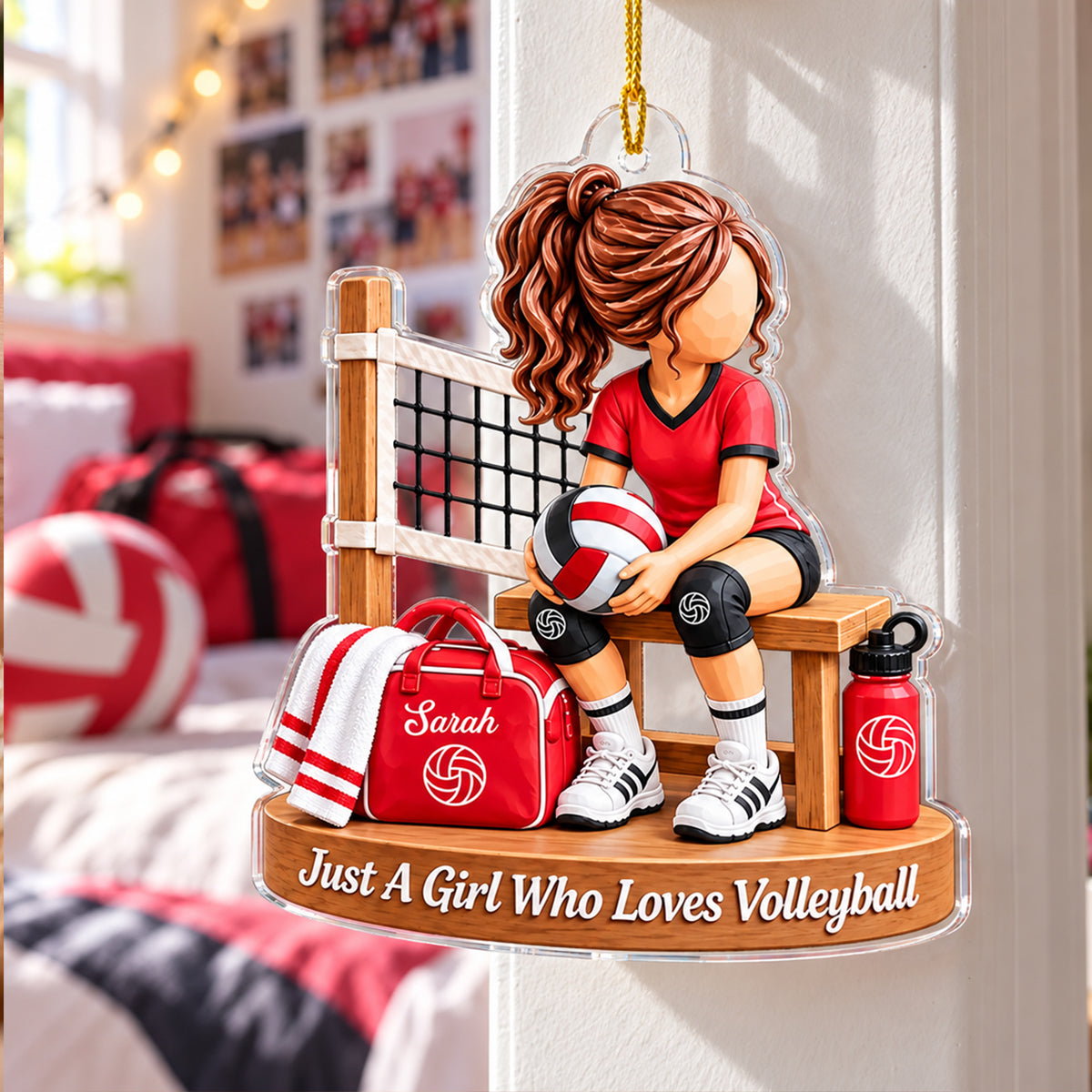 Play Hard Dream Even Bigger - Personalized Acrylic Ornament