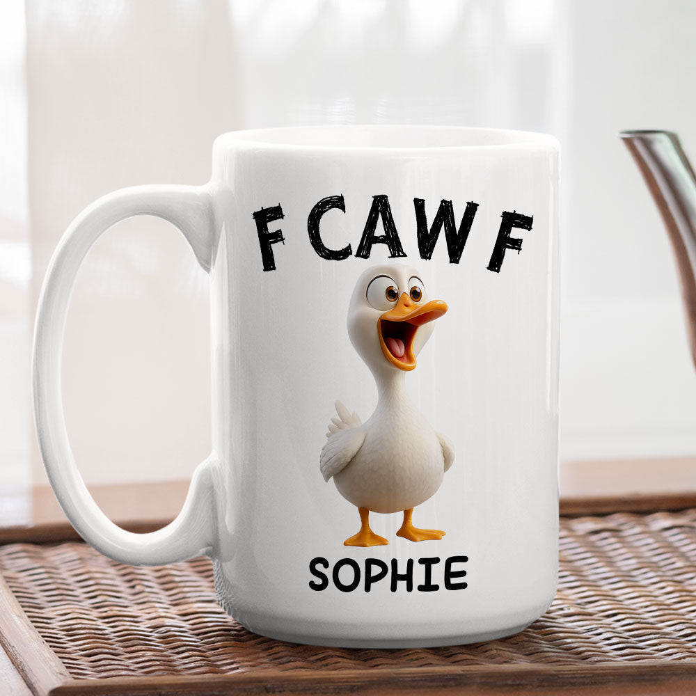 Custom Coworker, Christmas & Birthday Team Appreciation Gift • Fueled By Pure Cawfee Power - Personalized Coffee Mug
