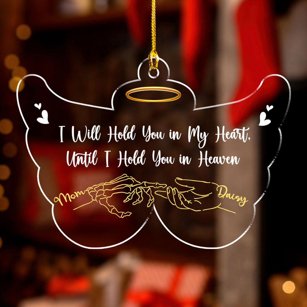Custom Family Ornament, Christmas Gift for Family Members •  Until I Hold Your Hand In Heaven - Personalized Acrylic Ornament