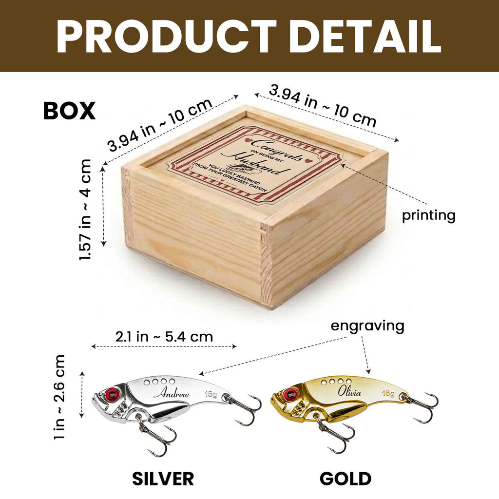 You Lucky Bastard - Personalized Fishing Lure