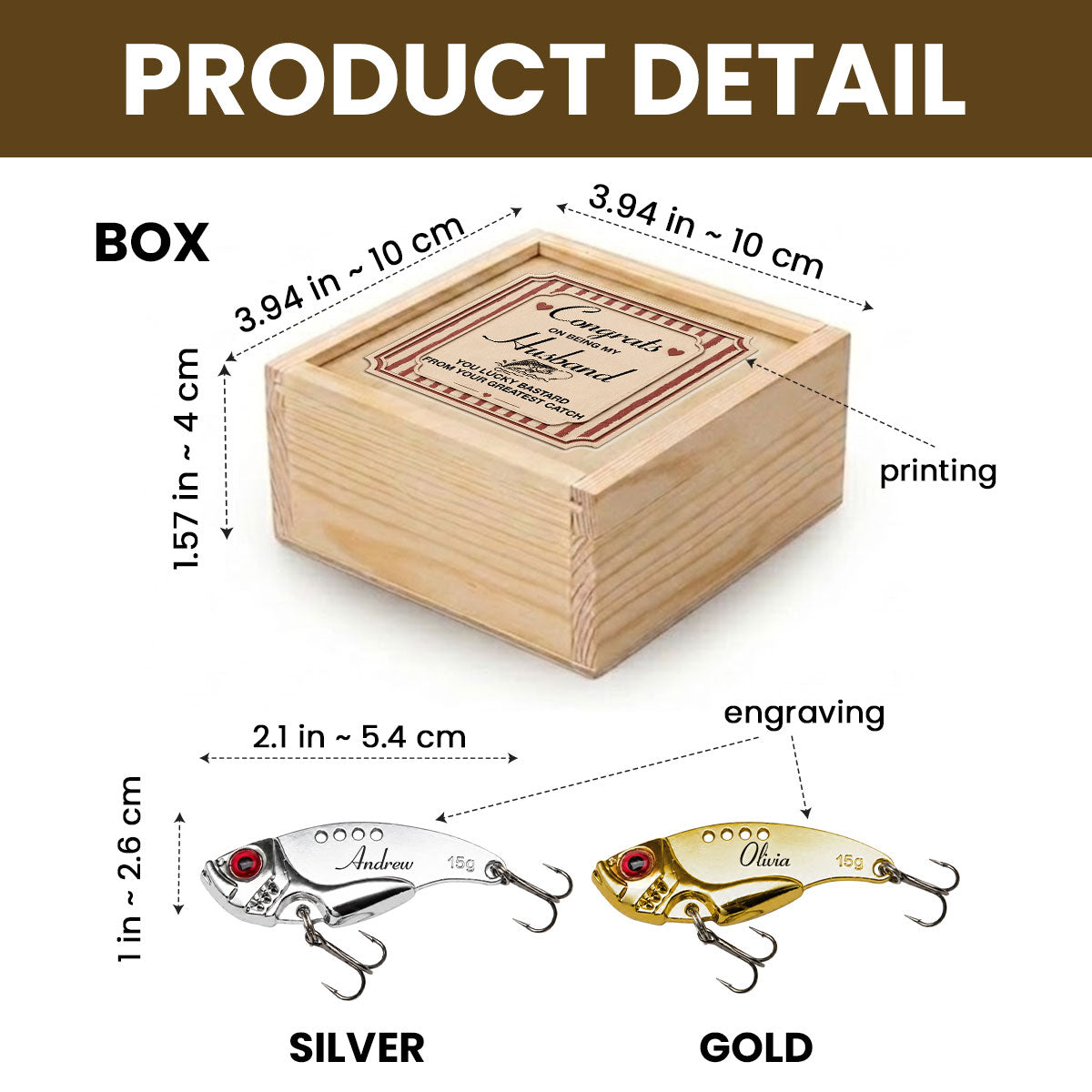 You Lucky Bastard - Personalized Fishing Lure